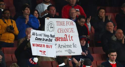 فينجر للجمهور المعارض له: انا آسف وسأجتهد لتشعروا بالسعادة